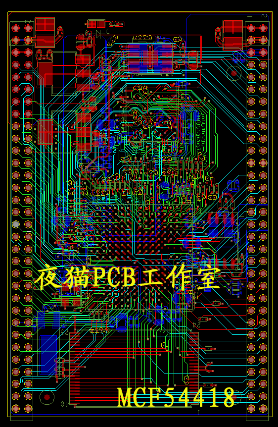MCF54418 PCB  CPU核心板案例