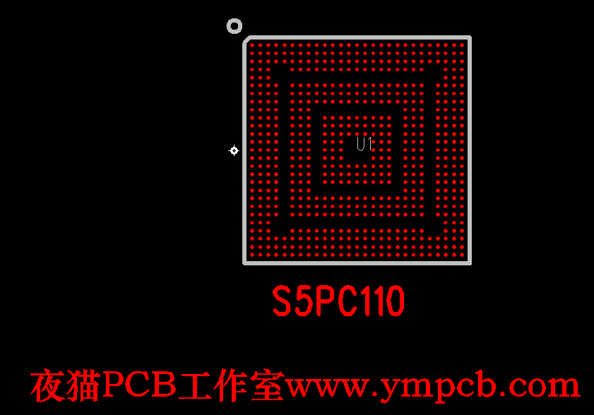S5PC110 PCB封装库下载-夜猫PCB工作室