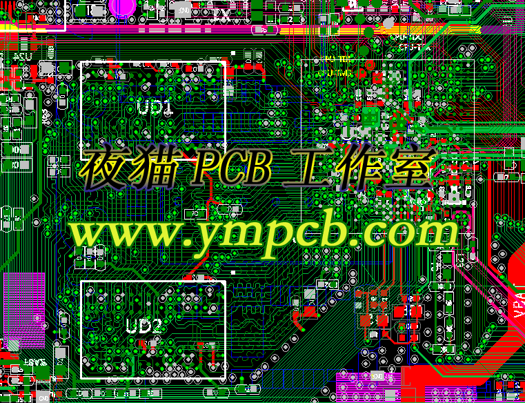 全志V40 车载板6层 PCB LAYOUT设计挂2个DDR3-夜猫PCB工作室